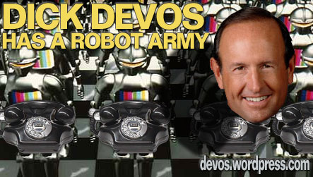 Dick Devos has a Robot Army!